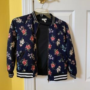 floral bomber jacket